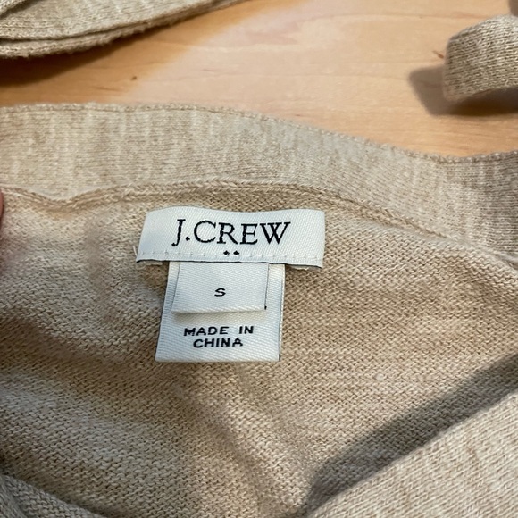 J. Crew Women’s Tan Cold Shoulder Top Small - Picture 3 of 6